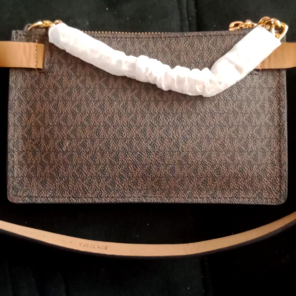 Michael Kors MK logo Belt Bag w/ Pull Chain